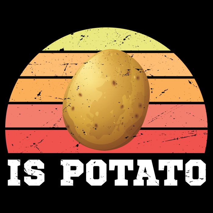 Is Potato Late Show Retro Vintage Colbert Button