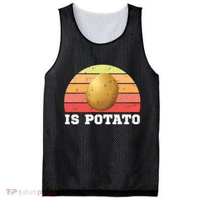 Is Potato Late Show Retro Vintage Colbert Mesh Reversible Basketball Jersey Tank