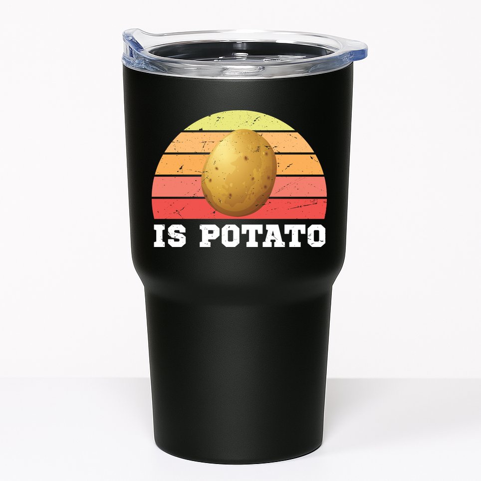 Is Potato Late Show Retro Vintage Colbert Tumbler