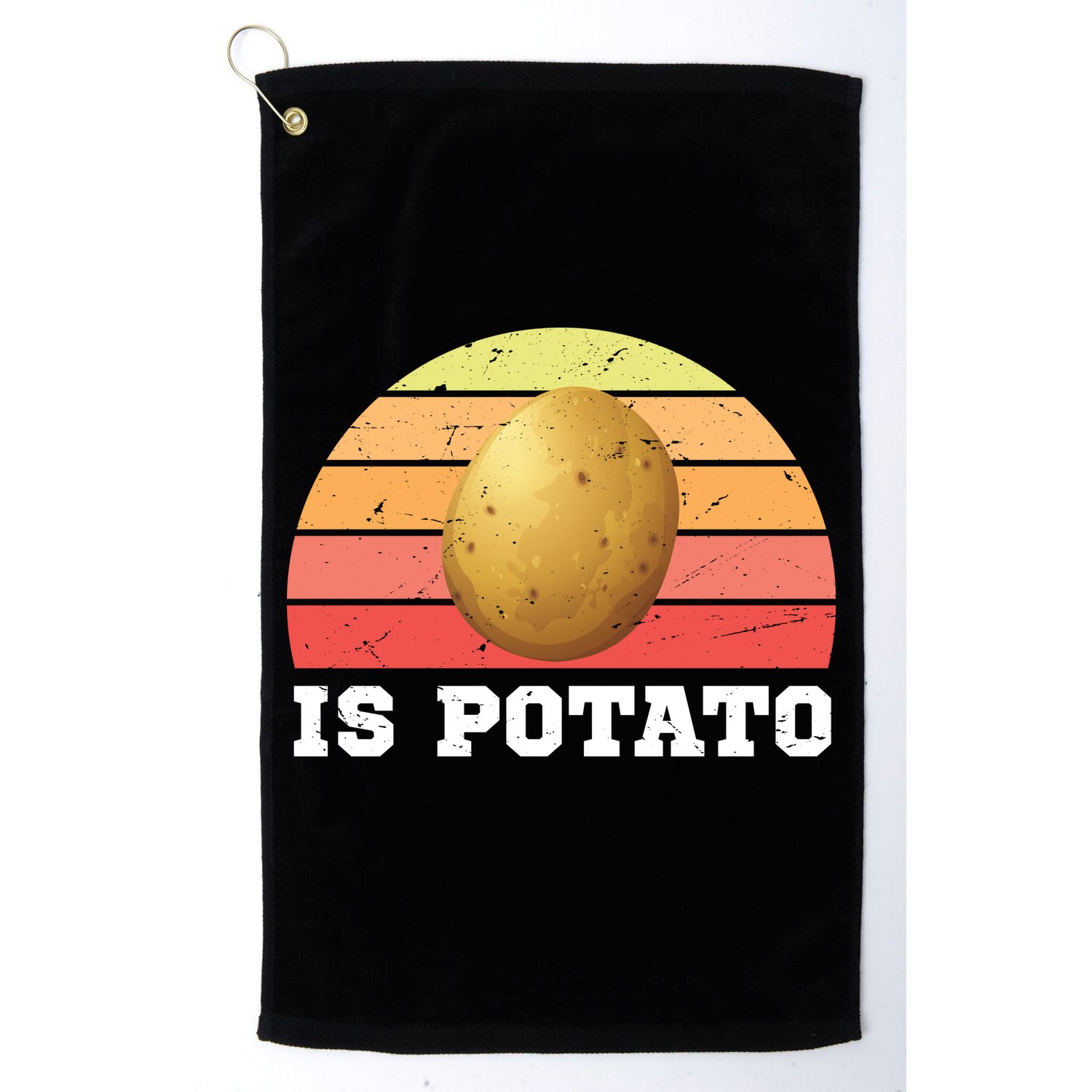 Is Potato Late Show Retro Vintage Colbert Golf Towel
