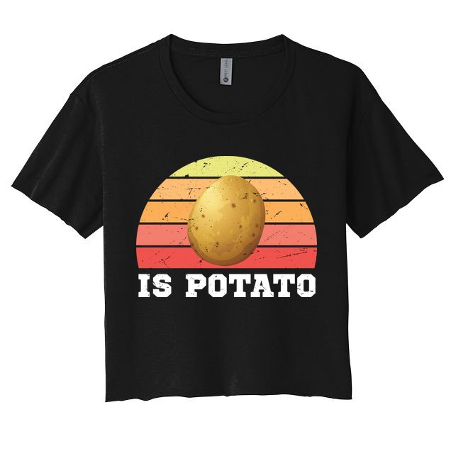 Is Potato Late Show Retro Vintage Colbert Crop Top
