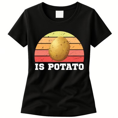 Is Potato Late Show Retro Vintage Colbert Womens T-Shirt