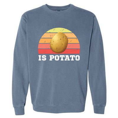 Is Potato Late Show Retro Vintage Colbert Garment-Dyed Sweatshirt