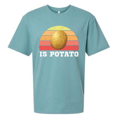 Is Potato Late Show Retro Vintage Colbert Sueded Cloud Jersey T-Shirt