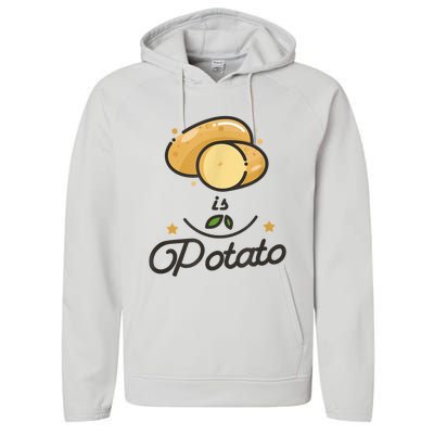 Is Potato Late Night Show Funny Performance Fleece Hoodie