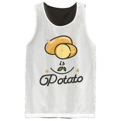 Is Potato Late Night Show Funny Mesh Reversible Basketball Jersey Tank