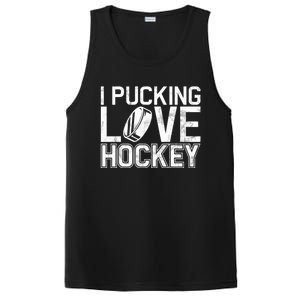 I Pucking Love Hockey Cool Gift PosiCharge Competitor Tank