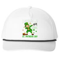 I Paused My Game For St Patricks Day Dabbing Leprechaun Snapback Five-Panel Rope Hat