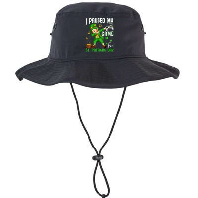 I Paused My Game For St Patricks Day Dabbing Leprechaun Legacy Cool Fit Booney Bucket Hat