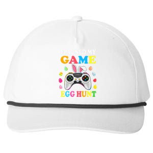 I Paused My Game To Egg Hunt Easter Funny Gamer Snapback Five-Panel Rope Hat