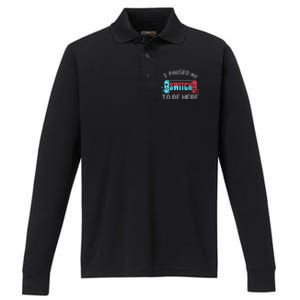 I Paused My Switch To Be Here Switch Gamer Gift Performance Long Sleeve Polo