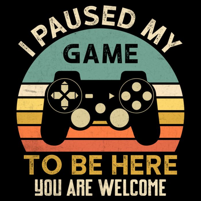I Paused My Game To Be Here YouRe Welcome Retro Gamer Gift City Backpack