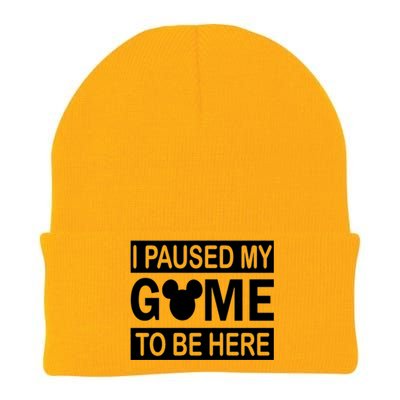 I Paused My Game To Be Here Knit Cap Winter Beanie