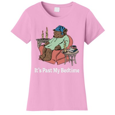 ItS Past My Bedtime Sleepy Bear Time Reading Women's T-Shirt