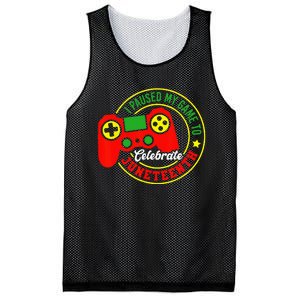 I Paused My Game To Celebrate Juneteenth Gamer Mesh Reversible Basketball Jersey Tank