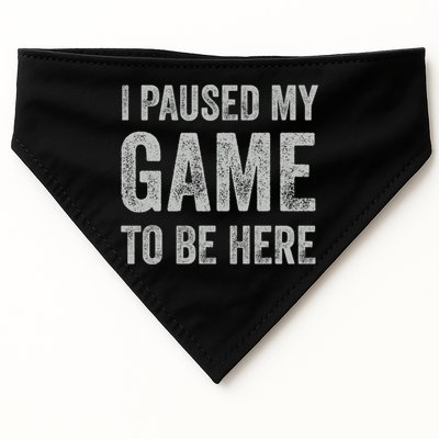 I Paused My Game To Be Here Vintage Pullover Hoodie USA-Made Doggie Bandana