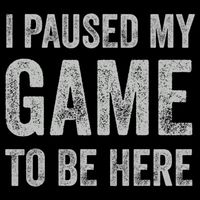 I Paused My Game To Be Here Vintage Pullover Hoodie Apron