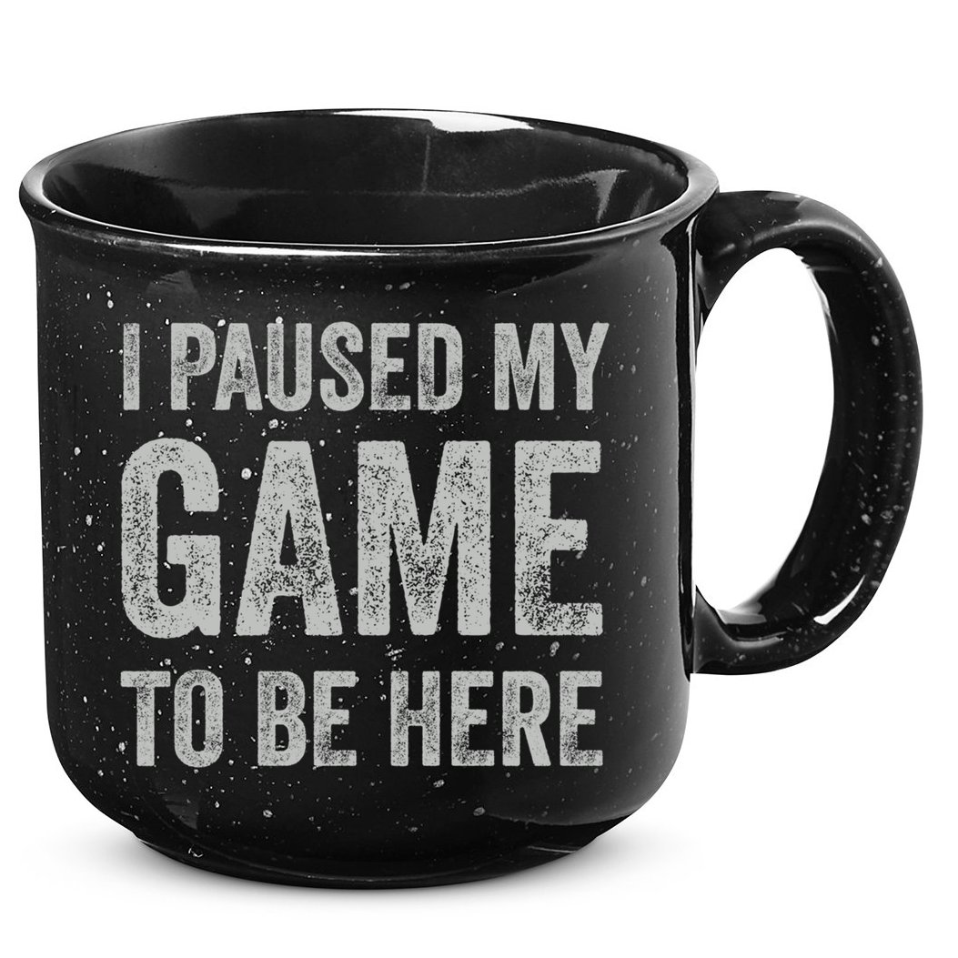 I Paused My Game To Be Here Vintage Pullover Hoodie 15oz Campfire Ceramic Mug