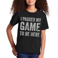 I Paused My Game To Be Here Vintage Pullover Hoodie Kids T-Shirt