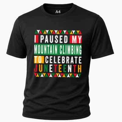 I Paused My Mountain Climbing To Celebrate Junenth 1865 Gift Performance Shirt