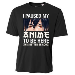 I Paused My Anime To Be Here Japan Kawaii Manga Anime Gifts Cooling Performance Crew T-Shirt