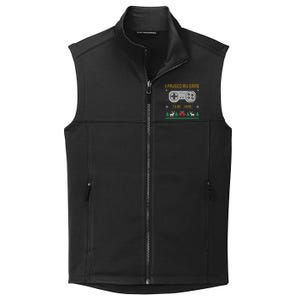 I Paused My Game To Be Here Gaming Ugly Christmas Gift Collective Smooth Fleece Vest