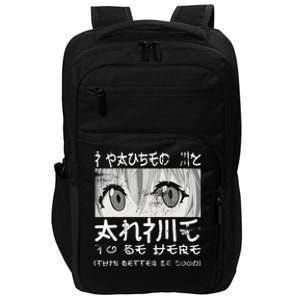 I Paused My Anime To Be Here Otaku Anime Merch Impact Tech Backpack