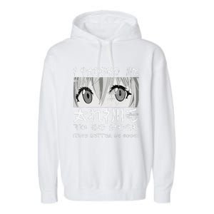 I Paused My Anime To Be Here Otaku Anime Merch Garment-Dyed Fleece Hoodie