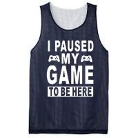 I Paused My Game To Be Here Mesh Reversible Basketball Jersey Tank