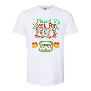 I Played My Best For Him Lil Drummer Boy Christmas Ugly Softstyle CVC T-Shirt