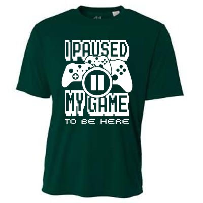 I Paused My Game To Be Here Cooling Performance Crew T-Shirt