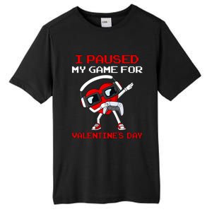 I Paused My Game For Valentines Day Heart Tall Fusion ChromaSoft Performance T-Shirt