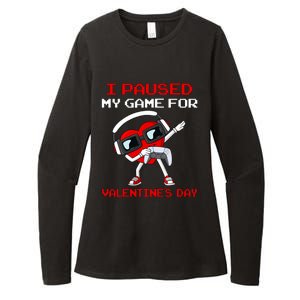 I Paused My Game For Valentines Day Heart Womens CVC Long Sleeve Shirt