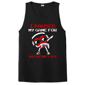 I Paused My Game For Valentines Day Heart PosiCharge Competitor Tank