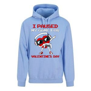 I Paused My Game For Valentines Day Heart Unisex Surf Hoodie