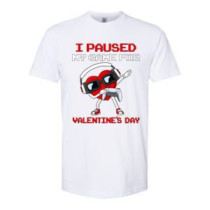 I Paused My Game For Valentines Day Heart Softstyle CVC T-Shirt