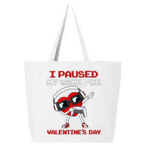 I Paused My Game For Valentines Day Heart 25L Jumbo Tote