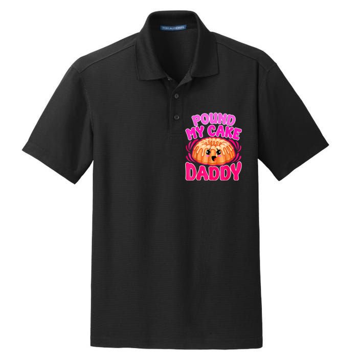 Inappropriate Pound My Cake Daddy Embarrassing Dry Zone Grid Polo