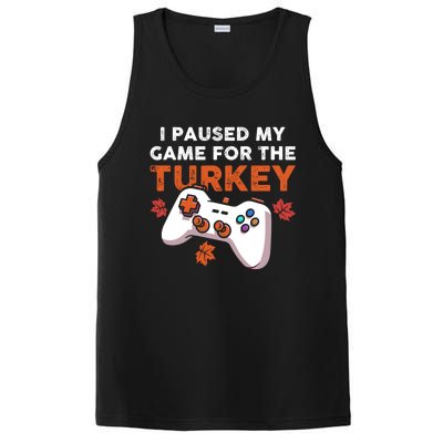 I Paused My Game For The Turkey Thanksgiving Video Game Fan Funny Gift PosiCharge Competitor Tank