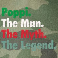 Italian Poppi Man Myth Legend Father Dad Uncle Legacy Tie Dye Trucker Hat