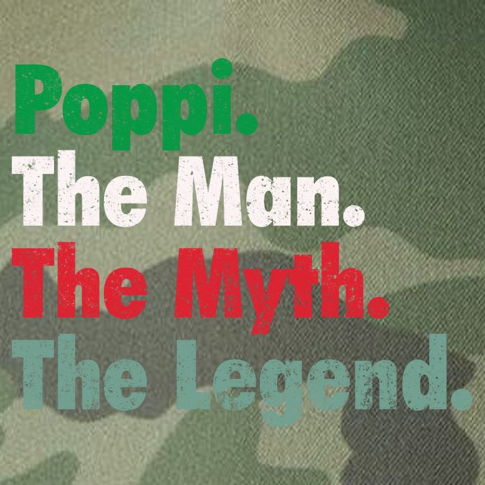 Italian Poppi Man Myth Legend Father Dad Uncle Legacy Tie Dye Trucker Hat