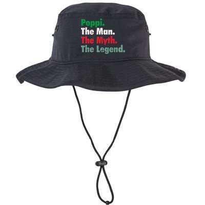Italian Poppi Man Myth Legend Father Dad Uncle Bucket Hat