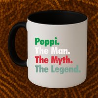 Italian Poppi Man Myth Legend Father Dad Uncle Mug