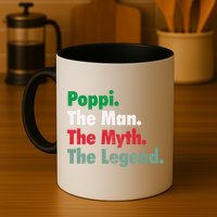 Italian Poppi Man Myth Legend Father Dad Uncle Mug