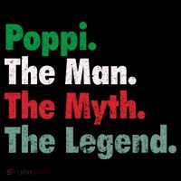 Italian Poppi Man Myth Legend Father Dad Uncle Poster