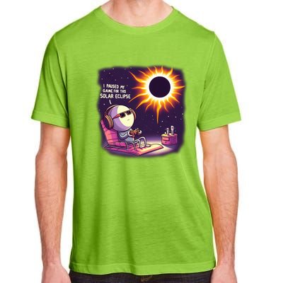 I Paused My Game For This Solar Eclips Design Gift Adult ChromaSoft Performance T-Shirt