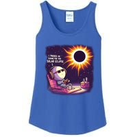 I Paused My Game For This Solar Eclips Design Gift Ladies Essential Tank