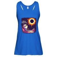 I Paused My Game For This Solar Eclips Design Gift Ladies Essential Flowy Tank