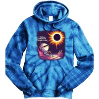 I Paused My Game For This Solar Eclips Design Gift Tie Dye Hoodie