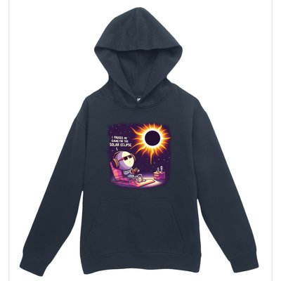 I Paused My Game For This Solar Eclips Design Gift Urban Pullover Hoodie